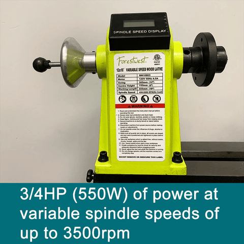 New 12x18 Variable Speed Wood Lathe ��� Benchtop Wood Turning Lathe for DIY & Professional Use BM10803 - with | Sold by Uncle Wiener's Who