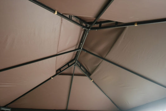 "Fully Enclosed 13x10 Pop-Up Gazebo Tent with Brown Curtains"

"Rust-Resistant Aluminum Frame Gazebo for Outdoor Events"

"Brown Outdoor Gazebo with Zip Netting and Side Curtains"

"13x10 Foot Weatherproof Backyard Party Tent"

"Portable Gazebo with Full Enclosure for Garden and Patio"