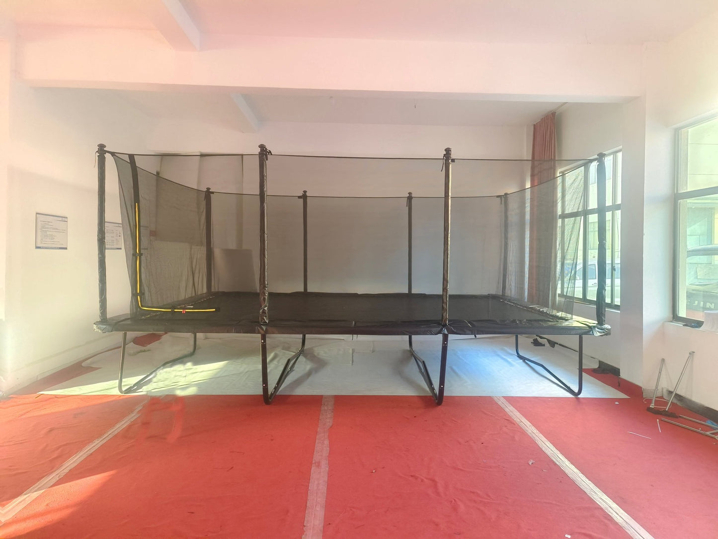 13x18 ft Rectangular Trampoline with Galvanized Steel Frame and Safety Net ��� Heavy-Duty Outdoo