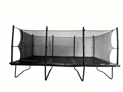 New 13 ft x 18 ft Heavy - Duty Rectangular Trampoline — Double Galvanized Frame with Safety Net, UV Mat - General Equipment with | Sold by Uncle Wiener's Wholesale