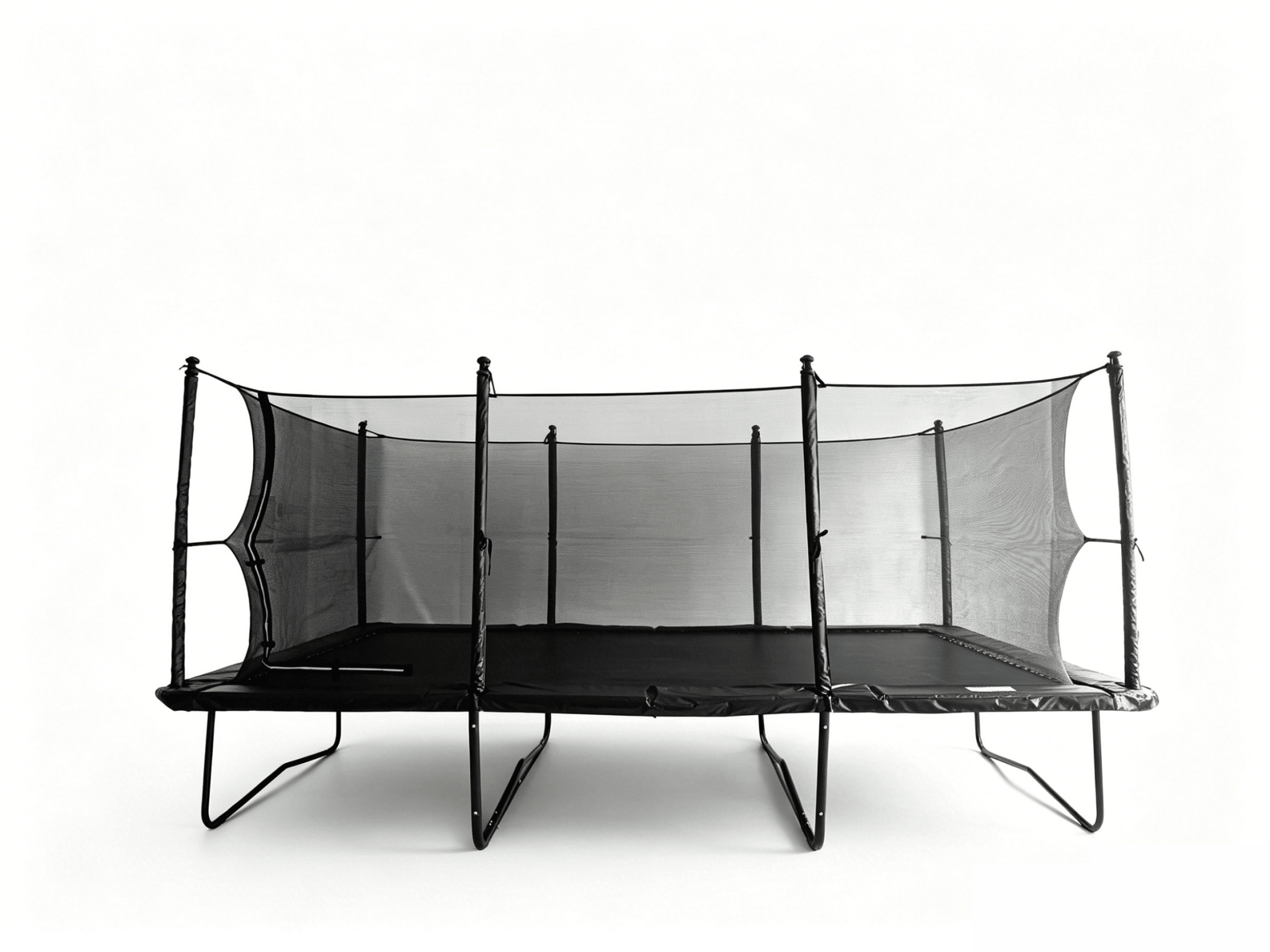 New 13 ft x 18 ft Heavy - Duty Rectangular Trampoline — Double Galvanized Frame with Safety Net, UV Mat - General Equipment with | Sold by Uncle Wiener's Wholesale