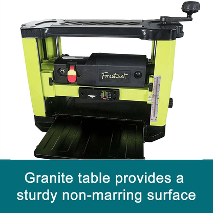 New 13 - Inch Benchtop Wood Planer – 2HP Motor, Helical Spiral Cutter Head & Granite Table BM10523 - with | Sold by Uncle Wiener's Wholesale