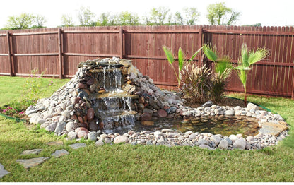 Garden Pond with Rock Border – Liner in Use