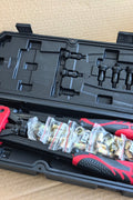 New 14 - Inch Rivet Nut Tool Kit with 7 Mandrels & 70 Rivet Nuts – SAE & Metric Sizes with Carry Case – 929RN - with | Sold by Uncle Wiener's Wholesale