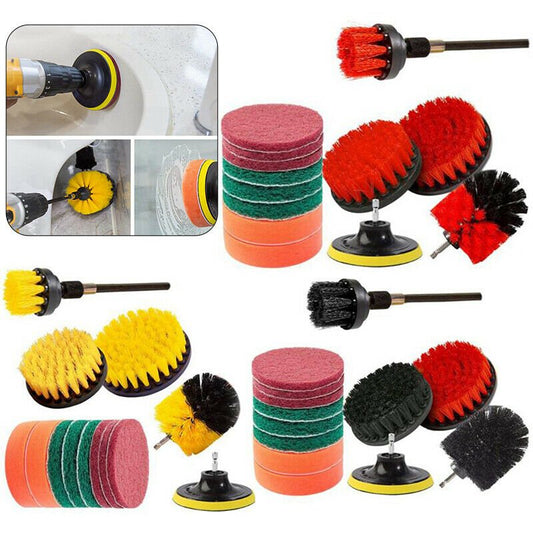 New 14 - Piece Drill Brush Set – Power Scrubbing Cleaning Brushes for Drill Attachments 14PDB - with | Sold by Uncle Wiener's Wholesale