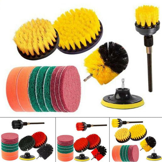 New 14 - Piece Drill Brush Set – Power Scrubbing Cleaning Brushes for Drill Attachments 14PDB - with | Sold by Uncle Wiener's Wholesale