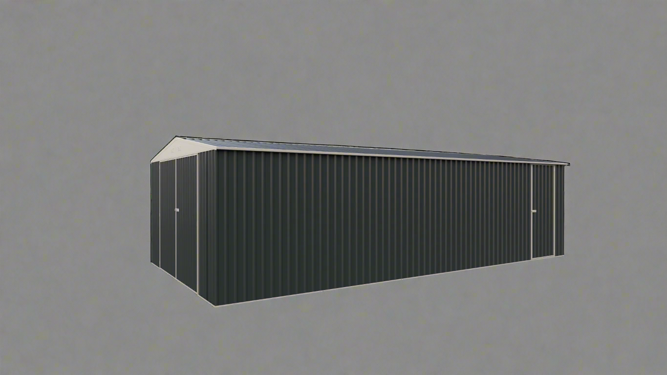 14x27 FT Metal Garage Shed with Double Doors

Spacious Heavy-Duty Garden Storage Shed G1427

Outdoor Metal Garage for Vehicle and Tool Storage

Front View of 14x27 FT Steel Garage Shed

Inside Look of Spacious Metal Garage Building