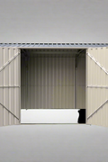 “14x8 ft metal garden shed in dark gray with double doors”

“Interior of steel garage shed with sloped roof and vents”

“White metal shed model – 14 x 8 ft backyard setup”

“Galvanized steel panels and door handles – close-up”