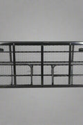 Heavy-duty folding hitch cargo rack with powder-coated steel platform