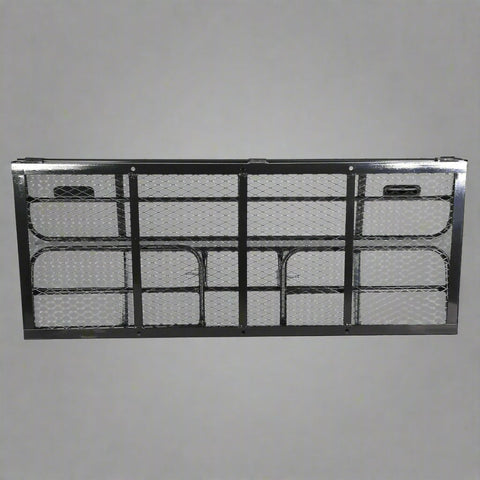 Heavy-duty folding hitch cargo rack with powder-coated steel platform
