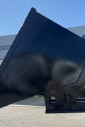 "Standard duty black forklift dump hopper in outdoor warehouse"

"Heavy-duty red tip bin hopper forklift compatible"

"Industrial forklift hopper with automatic bumper release"

"3 cubic yard black steel dump bin"

"Heavy-duty forklift tipping hopper with reinforced frame"