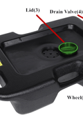 New 15 Gallon Portable Oil Drain Pan S1236 - with | Sold by Uncle Wiener's Wholesale