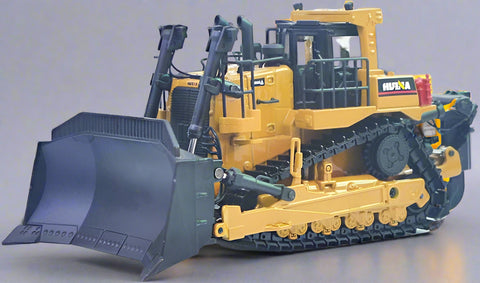 Realistic 1:50 diecast bulldozer toy on white background
Yellow metal bulldozer model with detailed scoop
Mini construction bulldozer toy for kids and collectors
Side view of zinc alloy bulldozer toy