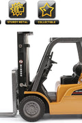 1:50 Diecast Construction Forklift Truck Toy - Side View
Diecast Forklift Model 2017T Lifting Action Display
Realistic Yellow Construction Forklift Diecast Toy
Front View of Metal Forklift Truck Toy for Kids
Collectible Forklift Construction Vehicle with Movable Forks