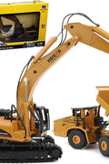 New 1:50 Scale Construction Dump Truck & Excavator Die - Cast Toy Set 201161 - with | Sold by Uncle Wiener's Wholesale