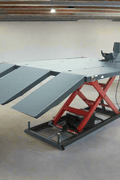 “1500 LB wide-body electric ATV UTV motorcycle lift”

“Electric-powered hydraulic scissor lift for UTVs and bikes”

“Heavy-duty red and black motorcycle lift table with side extensions”

“Garage hydraulic ramp lift for ATVs and UTVs”

“Electric hydraulic wide platform scissor hoist 1500 lbs”