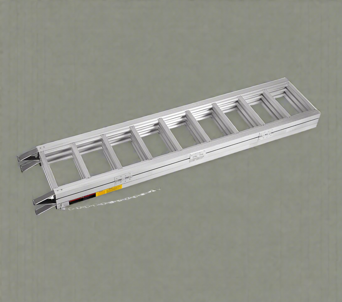 1500 LB Tri-Fold Aluminum Loading Ramps for ATV, Motorcycle & Equipment