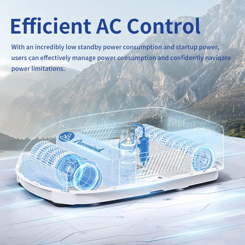 15,000 BTU RV air conditioner and heater with Wi-Fi remote control
Energy-efficient RV climate system with cooling and heating
RV air conditioner for trailers and motorhomes with smart control features