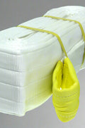 Heavy-duty white nylon tow strap with looped ends

Industrial-grade truck recovery strap folded for packaging

Close-up of reinforced tow strap loop

12" x 30FT white recovery strap rolled

Tow strap rated for 200,000 lbs recovery