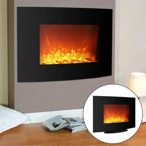 NEW 1500W 35 INCH CURVED FIREPLACE LED HEATER & REMOTE - with | Sold by Uncle Wiener's Wholesale