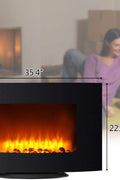 NEW 1500W 35 INCH CURVED FIREPLACE LED HEATER & REMOTE - with | Sold by Uncle Wiener's Wholesale