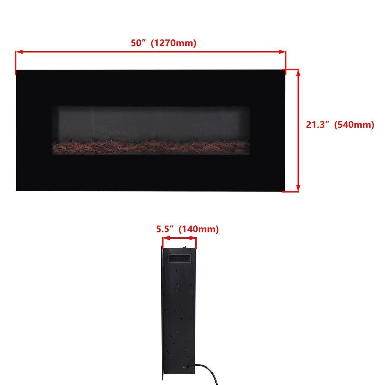NEW 1500W WALL MOUNT LED FIREPLACE HEATER 50 IN - with | Sold by Uncle Wiener's Wholesale