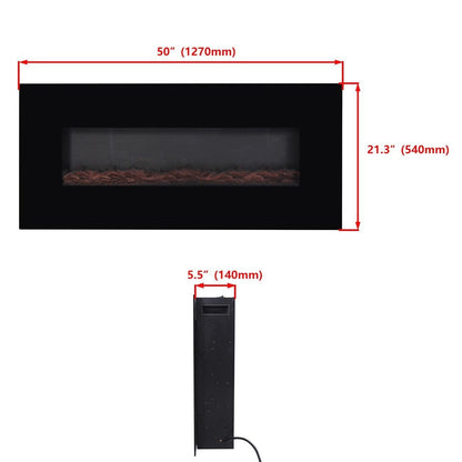 NEW 1500W WALL MOUNT LED FIREPLACE HEATER 50 IN - with | Sold by Uncle Wiener's Wholesale