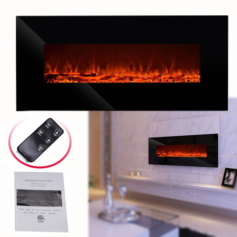 NEW 1500W WALL MOUNT LED FIREPLACE HEATER 50 IN - with | Sold by Uncle Wiener's Wholesale