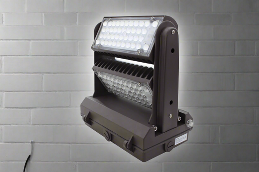 150W LED Rotatable Wall Pack Light – Black Housing with Adjustable Head
Photocell Sensor LED Wall Pack for Warehouse Exterior
ETL Listed LED Wall Light with 270 Degree Adjustment – 5000K Daylight