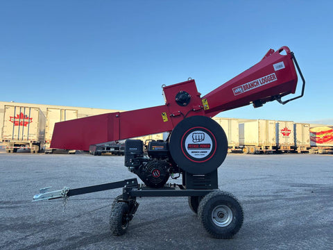 New 15HP Gas Wood Chipper – Heavy - Duty Tree & Yard Waste Branch Shredder – DRBL15M - Gas - Powered Wood Chipper with | Sold by Uncle Wiener's Wholesale