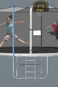 “16 ft backyard trampoline with safety net and basketball hoop”

“14 ft outdoor trampoline set with enclosure”

“Trampoline accessories including anchor kit and skywalker net”

“High-strength trampoline springs and UV-resistant mat”