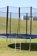 “16 ft backyard trampoline with safety net and basketball hoop”

“14 ft outdoor trampoline set with enclosure”

“Trampoline accessories including anchor kit and skywalker net”

“High-strength trampoline springs and UV-resistant mat”