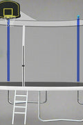 “16 ft backyard trampoline with safety net and basketball hoop”

“14 ft outdoor trampoline set with enclosure”

“Trampoline accessories including anchor kit and skywalker net”

“High-strength trampoline springs and UV-resistant mat”