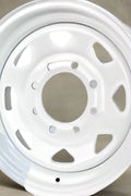 8 Lug 6.5 Inch Bolt Pattern Trailer Rim White Steel 16x6 and 15x5 – Model 9245233