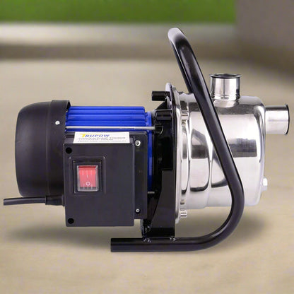TP3020 Jet Pump – Stainless Steel Body with Black Motor Housing