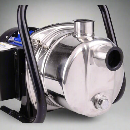 Close-Up View of Jet Pump’s Corrosion-Resistant Stainless Steel Exterior