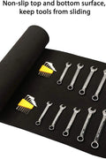 EVA Non-Slip Tool Drawer Liner – Rolled View

Tool Drawer Liner with Wrench Set – In Use

Toolbox with EVA Liner – Overhead View

Cut-to-Fit EVA Foam Liner for Garage Drawers

Black EVA Protective Mat – Flat Surface Display
