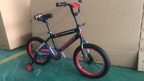 New 16 - Inch Deviant Kids Bike – Black & Red Boys' Bicycle with Training Wheels NS37 - with | Sold by Uncle Wiener's Wholesale