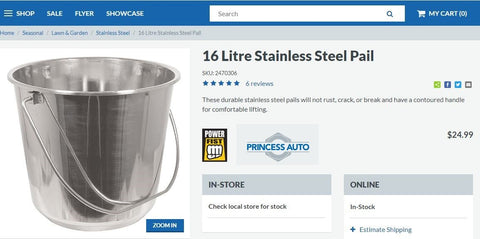 "16L stainless steel pail bucket with handle"

"Food-grade silver steel container"

"Rust-resistant pail for commercial or home use"

"QT9102 stainless pail used for liquids and chemicals"