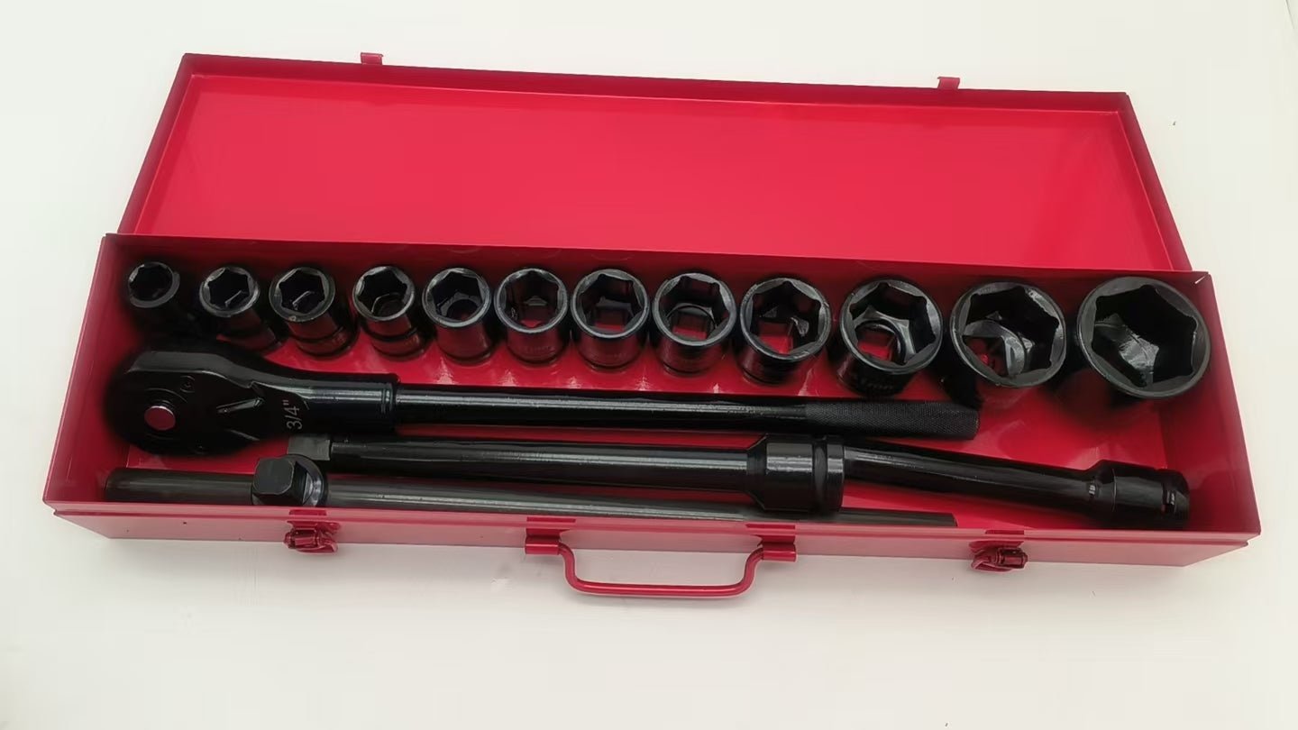 NEW 16 PCS STEEL CASE 3/4" IMPACT SOCKET KIT - with | Sold by Uncle Wiener's Wholesale