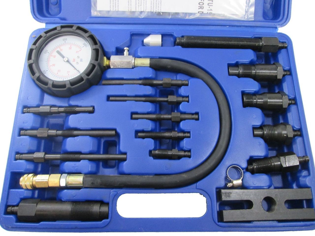 New 16-Piece Diesel Engine Cylinder Compression Meter Kit – Accurate E ...