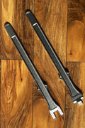 “16-inch tire iron tools for motorcycle and ATV bead breaking”

“Heavy-duty curved tip tire lever set”

“Steel tire irons for tire changing and garage use”