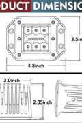 New 160 - Watt 5” LED Flush Mount Light – Model 395FM - with | Sold by Uncle Wiener's Wholesale
