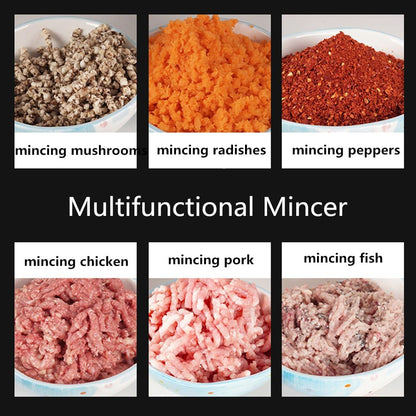 175KG Commercial Meat Grinder – 1HP Stainless Steel Unit front view
Grinder body and motor housing – stainless steel construction
Meat processing demonstration with grinder accessories
Grinding pork, fish, ginger with 710TK12 meat grinder