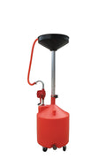 New 18 - Gallon Upright Portable Oil Drain with Pump – Heavy - Duty Fluid Evacuation Tank S1113 - with | Sold by Uncle Wiener's Wholesale