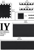 Black EVA foam puzzle mats – 18 pcs interlocking set
Interlocking foam gym flooring in the home workout room
Close-up of EVA foam tile texture and thickness
Waterproof gym mat floor tiles arranged in a 6 ft x 3 ft area
Protective EVA floor mat tiles are used under gym equipment