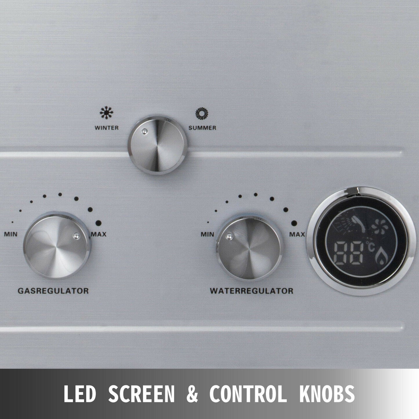 18L Propane Tankless Water Heater – Front View

Compact Outdoor Gas Water Heater for Camping

Wall-Mounted Propane Water Heater for Off-Grid Use

Outdoor Shower Heater with Gas Control Knobs

LPG-Powered Hot Water Unit for RV & Cabin