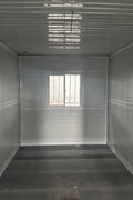 Exterior Image: Portable 19 FT Folding Insulated Container Office with Lockable Door – Outdoor View

Interior Image: Inside View of Modular Prefab Cabin Office with Window and Electrical Plug

Folded View: Foldable Prefab Container for Easy Transport and Setup

Setup Process: Step-by-step Setup of 19 FT Folding Steel Container Office

Multiple Angles: Various Views of the Portable Modular Work Cabin