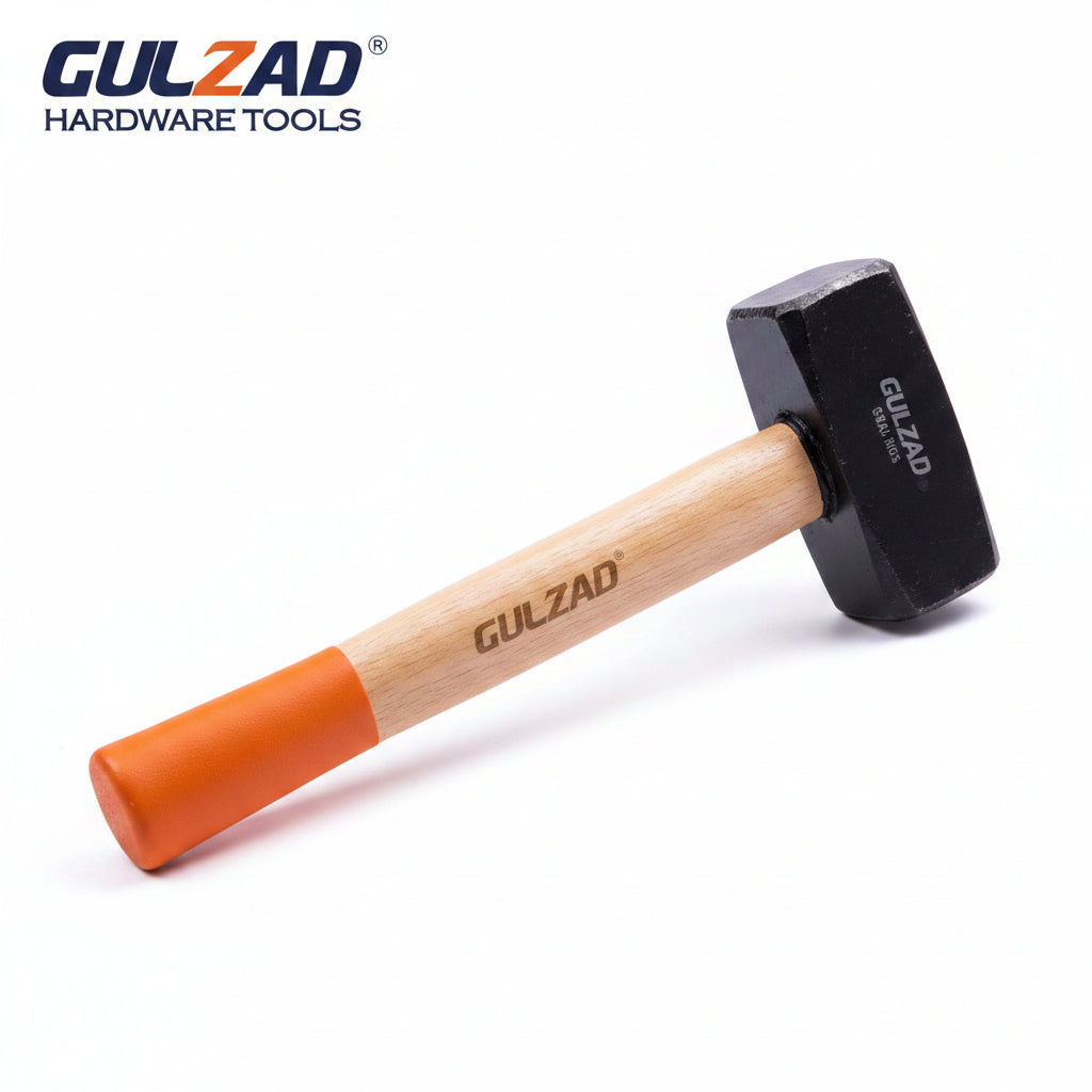 1KG & 2KG sledge hammers with hardwood handles
Close-up of heavy-duty GULZAD hammer head
Manual demolition hammers with wooden grips
Orange and black sledge hammer variant
Compact sledge hammer tools for construction