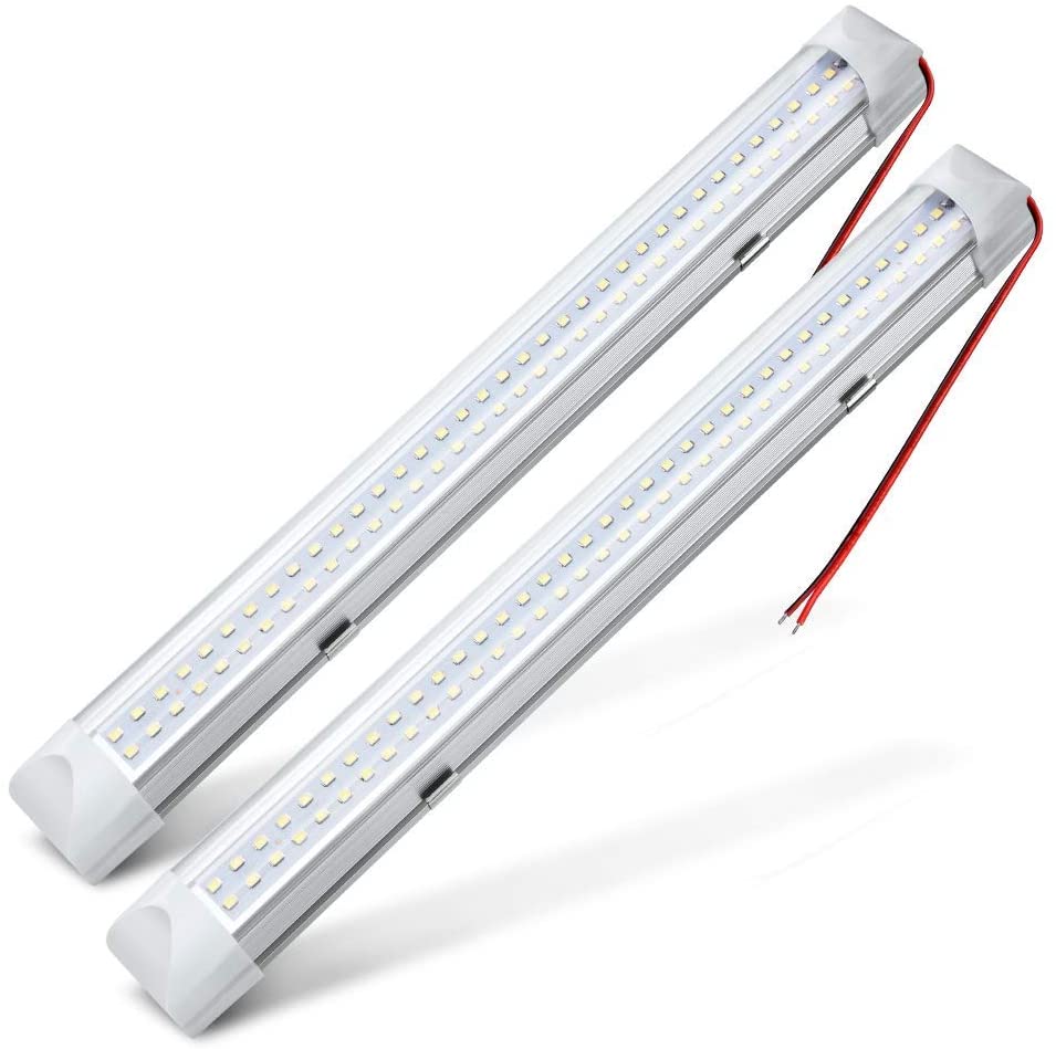 New (2) 13.5 - Inch 72 LED 12V Interior Trailer RV Light with Switch – Model 52813 - with | Sold by Uncle Wiener's Wholesale